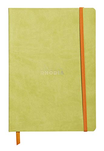 Rhodia 117406C Notizheft (mit weichem Umschlag, liniert, 80 Blatt, DIN A5, 14,8 x 21 cm) 1 Stück anisgrün von Rhodia