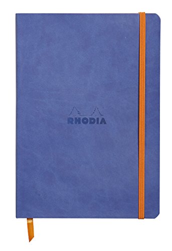 Rhodia 117408C Notizheft (mit weichem Umschlag, liniert, 80 Blatt, DIN A5, 14,8 x 21 cm) 1 Stück saphirblau von Rhodia