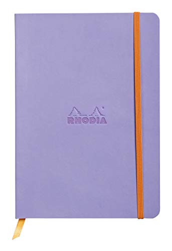 Rhodia 117459C Notizheft Rhodiarama mit weichem Umschlag, dot grid, 80 Blatt, 90 g elfenbeinfarbenes Papier, A5 148 x 210 mm, Lesezeichen, Innentasche,1 Stück,iris Rhodia 117459C Notizheft Rhodiarama mit weichem Umschlag, dot grid, 80 Blatt, 90 g elfenbeinfarbenes Papier, A5 148 x 210 mm, Lesezeichen, Innentasche,1 Stück,iris von Rhodia