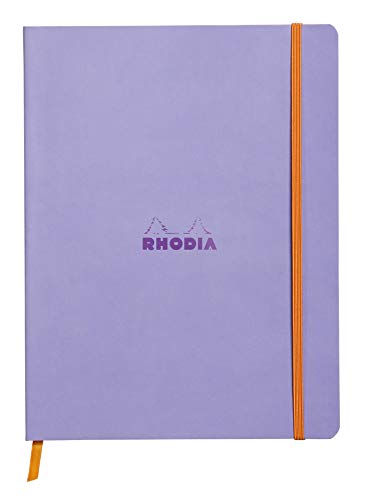 Rhodia 117509C Notizheft (mit weichem Umschlag, liniert, 80 Blatt, 19 x 25 cm) iris von Rhodia