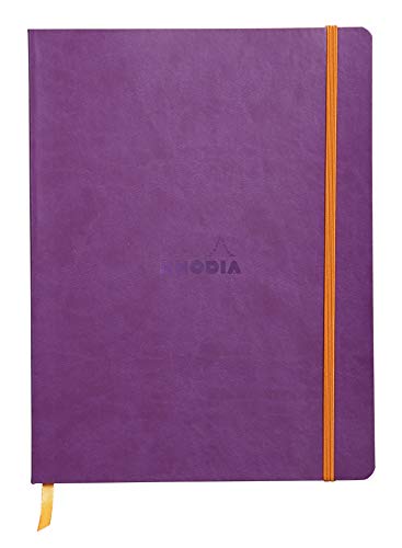 Rhodia 117510C Notizheft (mit weichem Umschlag, liniert, 80 Blatt, 19 x 25 cm) violett von Rhodia