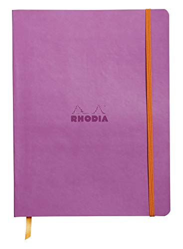 Rhodia 117511C Notizheft (mit weichem Umschlag, liniert, 80 Blatt, 19 x 25 cm) lila von Rhodia