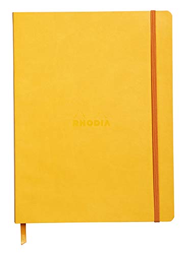 Rhodia 117516C Notizheft (mit weichem Umschlag, liniert, 80 Blatt, 19 x 25 cm) dottergelb von Rhodia