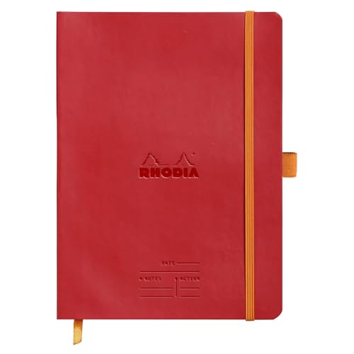 Rhodia 117793C Meeting Book (DIN A5+, 160 x 210 mm, 80 Blatt, 90 g, elegant und praktisch) 1 Stück klatschmohn von Rhodia