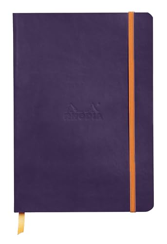 Rhodia 117824C – Rhodiarama weiches Notizbuch, Aubergine, A5, 160 Seiten, Punktpapier, elfenbeinfarben, 90 g, Gummibandverschluss Rhodia 117824C – Rhodiarama weiches Notizbuch, Aubergine, A5, 160 Seiten, Punktpapier, elfenbeinfarben, 90 g, Gummibandverschluss von Rhodia
