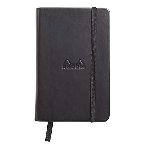Rhodia 118069C Web Notebook (elfenbein, DIN A6, 10,5 x 14,8 cm, liniert, 90 g) 1 Stück schwarz von Rhodia