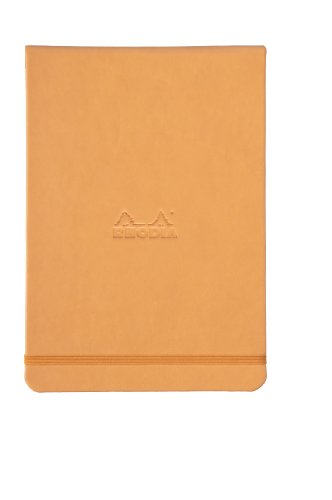 Rhodia 118348C - Notizbuch Webnotepad DIN A5, 96 Blatt abtrennbar liniert 90 g, 1 Stück, Orange von Rhodia