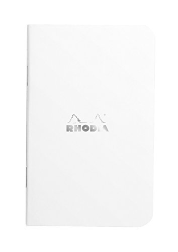 Rhodia 119151C Notizheft (kariert, 75 x 120 mm, 24 Blatt) 1 Stück weiß von Rhodia