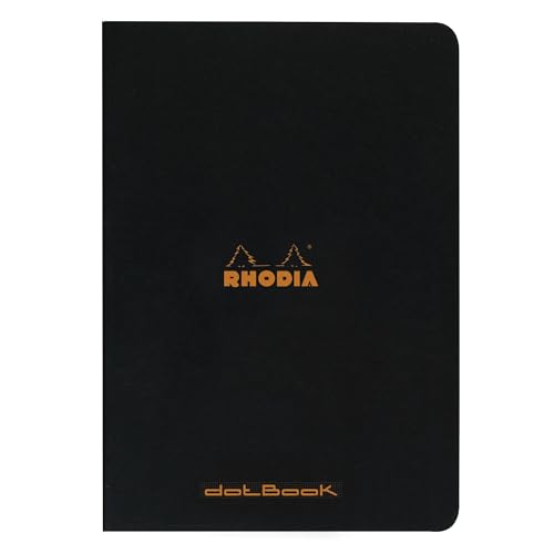 Rhodia 119166Cpack – 10 Hefte – A4 – gepunktet – 96 Seiten – helles weißes Papier 80 g/m – Umschlag aus beschichtetem Karton, weich, robust und wasserdicht von Rhodia