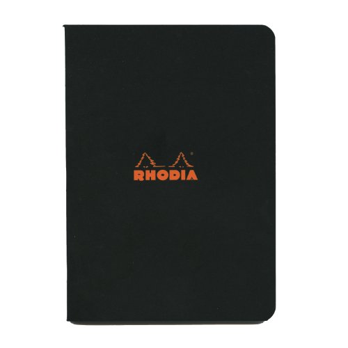 Rhodia 119183C Heft (DIN A5, 14,8 x 21 cm, kariert, 48 Blatt) 1 Stück schwarz von Rhodia