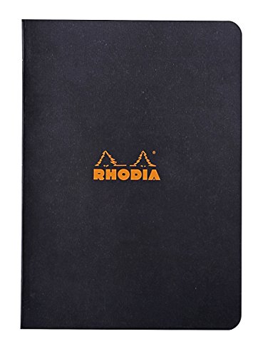 Rhodia 119189C Heft (DIN A5, 14,8 x 21 cm, liniert, 48 Blatt) 1 Stück schwarz von Rhodia