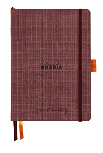 Rhodia 120035C - Rhodia ORANGE Botanique - Notizheft Goalbook mit flexiblem Einband aus Kunstleder, DIN A5, DOT Lineatur, 120 Blatt, elfenbeinfarbiges Papier 90g, Amarant, 1 Stück Rhodia 120035C - Rhodia ORANGE Botanique - Notizheft Goalbook mit flexiblem Einband aus Kunstleder, DIN A5, DOT Lineatur, 120 Blatt, elfenbeinfarbiges Papier 90g, Amarant, 1 Stück von Rhodia