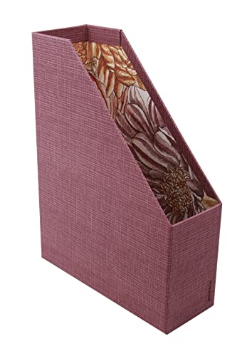 Rhodia 120038C - Rhodia ORANGE Botanique - Stehsammler / Zeitungshalter 25x10x31 cm, ideal für Tischdeko, Kunstleder, Amarant, 1 Stück von Rhodia