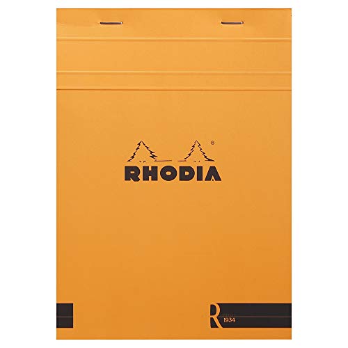 Rhodia 162011C Notizblock (DIN A5, 14,8 x 21 cm, liniert, 70 Blatt, praktisch und belastbar) 1 Stück orange von Rhodia