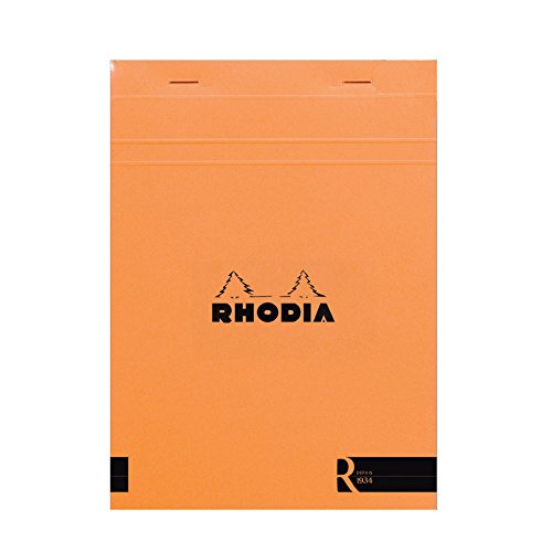 Rhodia 162011C Notizblock (DIN A5, 14,8 x 21 cm, liniert, 70 Blatt, praktisch und belastbar) 1 Stück orange von Rhodia