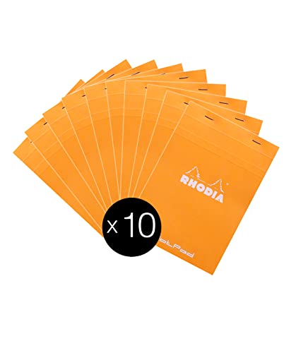 Rhodia 16558C - Packung mit 10 Notizblöcken No.16, DIN A5 80 Blätter Dot-Lineatur 80g, Orange, 1 Pack Rhodia 16558C - Packung mit 10 Notizblöcken No.16, DIN A5 80 Blätter Dot-Lineatur 80g, Orange, 1 Pack von Rhodia