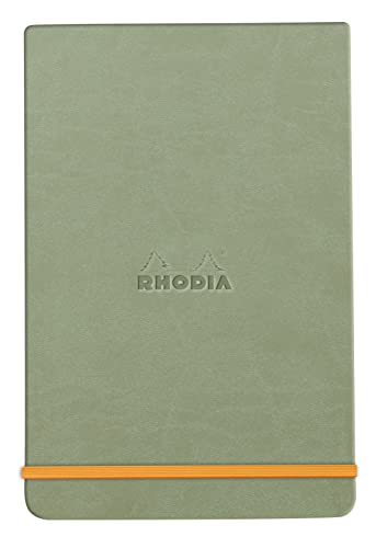 Rhodia 194355C - Notizbuch Webnotepad 9x14 cm, 96 Blatt abtrennbar liniert 90 g, 1 Stück, Celadon von Clairefontaine