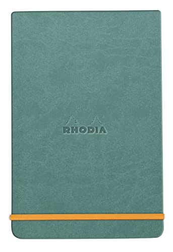 Rhodia 194357C - Notizbuch Webnotepad 9x14 cm, 96 Blatt abtrennbar liniert 90 g, 1 Stück, Seegrün von Clairefontaine