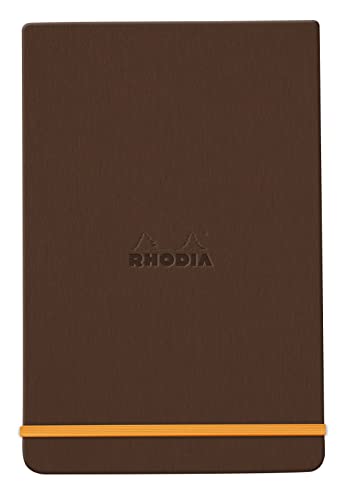 Rhodia 194372C - Notizbuch Webnotepad DIN A5, 96 Blatt abtrennbar liniert 90 g, 1 Stück, Bronze von Clairefontaine