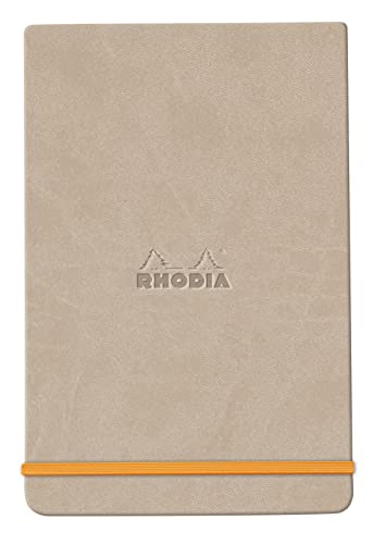 Rhodia 194378C - Notizbuch Webnotepad DIN A5, 96 Blatt abtrennbar liniert 90 g, 1 Stück, Beige von Rhodia