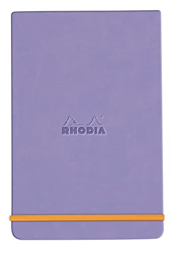 Rhodia 194392C - Notizbuch Webnotepad DIN A5, 96 Blatt abtrennbar liniert 90 g, 1 Stück, Iris von Rhodia