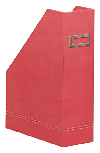Rhodia 194552C - Stehsammler 10x25x31 cm, elegant aus Kunstleder, ideal für Zeitungen und Unterlagen, 1 Stück, Korallenrot Rhodia 194552C - Stehsammler 10x25x31 cm, elegant aus Kunstleder, ideal für Zeitungen und Unterlagen, 1 Stück, Korallenrot von Rhodia
