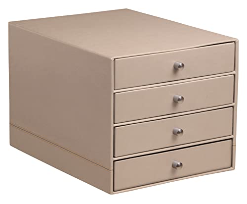Rhodia 194575C - Schubladenbox mit 4 Laden, 24, 8x32, 7x22, 8 cm, aus Kunstleder, elegant und praktisch, 1 Stück, Rosenquarz Rhodia 194575C - Schubladenbox mit 4 Laden, 24, 8x32, 7x22, 8 cm, aus Kunstleder, elegant und praktisch, 1 Stück, Rosenquarz von Rhodia