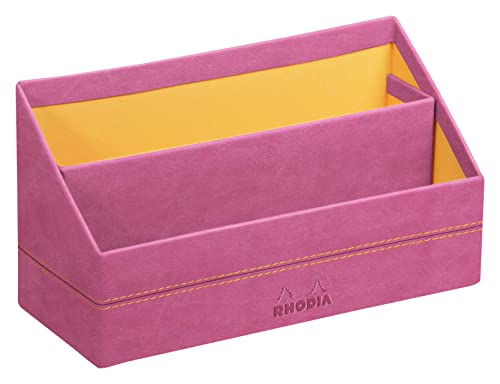 Rhodia 194613C - Briefablage 25x10x14cm, aus Kunstleder, elegant und praktisch, 1 Stück, Fuchsia Rhodia 194613C - Briefablage 25x10x14cm, aus Kunstleder, elegant und praktisch, 1 Stück, Fuchsia von Rhodia