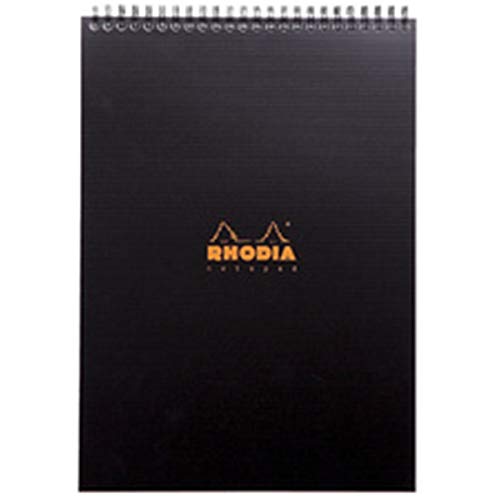 Rhodia 19920C - Spiralblock / Notizblock Rhodiactive Notepad DIN A4 21x29,7 cm, 80 Blatt kariert 90g, abtrennbar und mikroperforiert, 1 Innentasche zum Ablegen von Dokumenten, Schwarz, 1 Stück Rhodia 19920C - Spiralblock / Notizblock Rhodiactive Notepad DIN A4 21x29,7 cm, 80 Blatt kariert 90g, abtrennbar und mikroperforiert, 1 Innentasche zum Ablegen von Dokumenten, Schwarz, 1 Stück von Rhodia