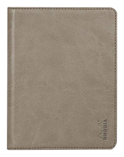 Rhodia 213002C - Mappe für Block oder Notizheft Rhodiarama - N°13, für DIN A6 (10,5x14,8 cm) 13x17 cm, elegant und praktisch, Maulwurfsgrau, 1 Stück von Rhodia