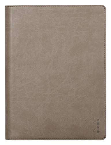 Rhodia 216002C - Mappe für Block oder Notizheft Rhodiarama - N°16, für DIN A5 (14,8x21 cm) 17,5x23,5 cm, elegant und praktisch, Maulwurfsgrau, 1 Stück von Rhodia