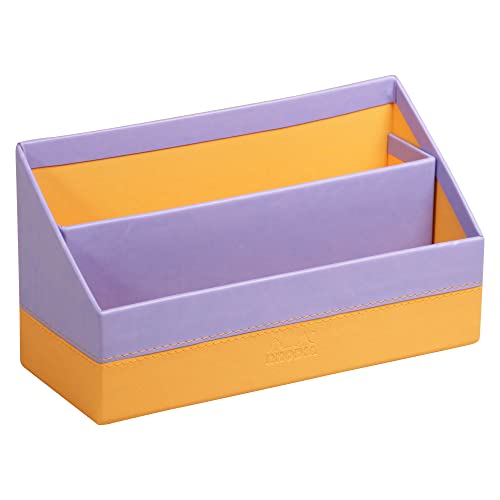 Rhodia 318849C Briefablage (10 x 25 x 31 cm, Kunstleder, elegant und praktisch, ideal für Ihre Organisation)1 Stück, iris von Rhodia