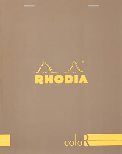 Rhodia 92019C Grundausstattung Set (mit 4 Notizblöcke liniert verschiedene Formate und 2 Stifte, praktisch, ideal für Ihr Büro oder Ihr zu Hause) 1 Set, maulwurfsgrau von Rhodia