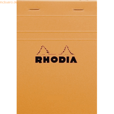 10 x Rhodia Notizblock Nr. 13 A6 10,5x14,8cm 80 Blatt 80g kariert oran 10 x Rhodia Notizblock Nr. 13 A6 10,5x14,8cm 80 Blatt 80g kariert oran von Rhodia