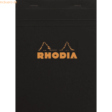 Rhodia Notizblock Rhodia Nr. 16 A5 kariert 80 Blatt schwarz Rhodia Notizblock Rhodia Nr. 16 A5 kariert 80 Blatt schwarz von Rhodia