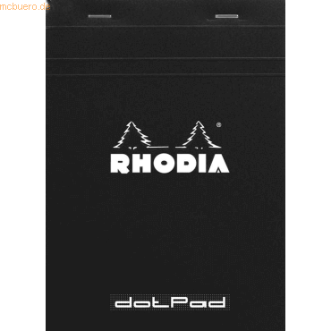 Rhodia Schreibblock Rhodia DotPad Nr. 16 A5 80 Blatt dot-Lineatur schw von Rhodia