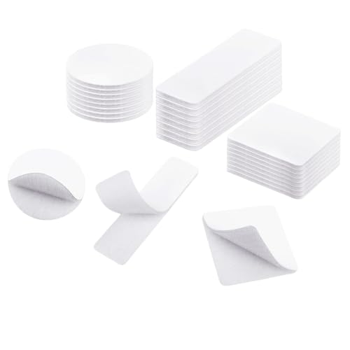 Rhys 30 Stück Klettband selbstklebend, Nylon, Weiß, Industrial, für Wand- und Bodenbefestigung, Tür- und Fensteranbringung, Befestigung an Kunststoffen und Gläsern Rhys 30 Stück Klettband selbstklebend, Nylon, Weiß, Industrial, für Wand- und Bodenbefestigung, Tür- und Fensteranbringung, Befestigung an Kunststoffen und Gläsern von Rhys