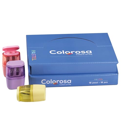 >Display 18 Anspitzer 2 Löcher c/Farbtank Ass. Colorous Pastel RiPlast >Display 18 Anspitzer 2 Löcher c/Farbtank Ass. Colorous Pastel RiPlast von Ri.Plast
