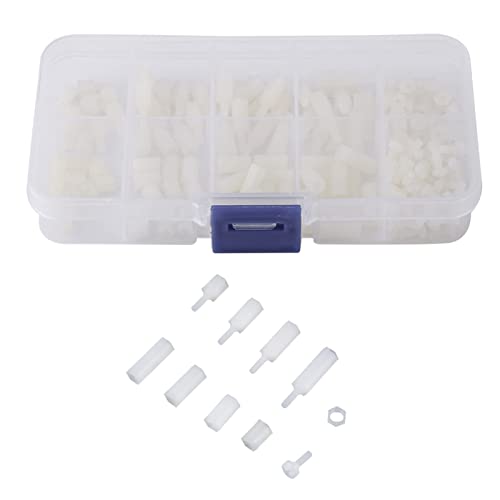 RiToEasysports 200pcs Langlebige Nylon -Männer -Frauen Hex Standbolzen Motherboard für PCB Set, M2.5 Ras Ruasic Slarmess Kit von RiToEasysports