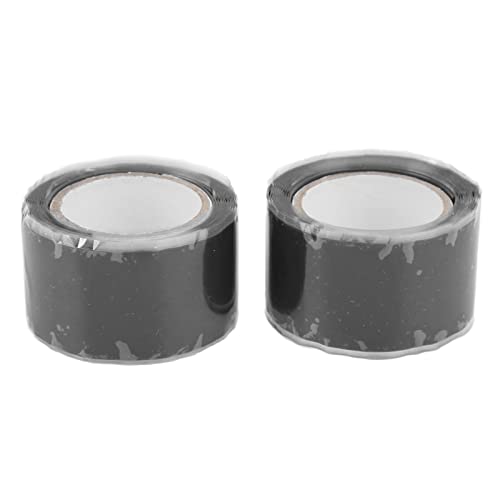 RiToEasysports 2pcs Selbstadhäsive Klebeband Silikon Zur Reparatur von Rohren - Gutes Wasser (BLACK) von RiToEasysports