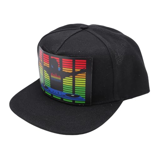 RiToEasysports Blinkende Musikkappe, Ein Sound Aktivierter DJ -Hut mit Einstellbarem Passform, Dynamischem Visuellem Erlebnis und Einzigartiger Präsentierter Idee für Festivals, Partys und (JHC03) von RiToEasysports