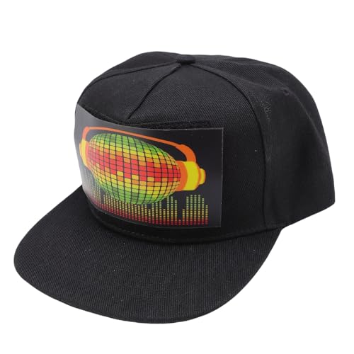 RiToEasysports Blinkende Musikkappe, Ein Sound Aktivierter DJ -Hut mit Einstellbarem Passform, Dynamischem Visuellem Erlebnis und Einzigartiger Präsentierter Idee für Festivals, Partys und (JHC06) von RiToEasysports