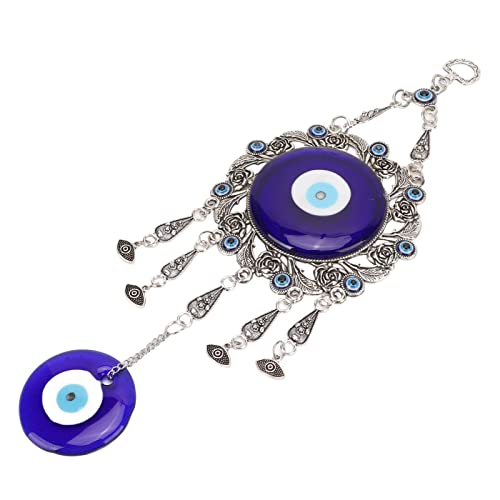 RiToEasysports Blue Eye Lucky Wall Hanging Ornament Hollow Flowers Türkisch Glas Einzigartiger Anhänger für Home Office Decor (Augenanhänger) von RiToEasysports