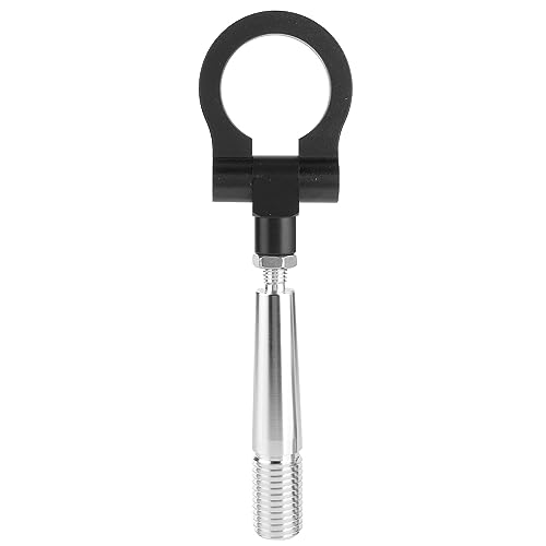 RiToEasysports Faltbarer Schlepptauhaken für GTR R35 370Z, resistenter Metallring, Passform für FX35 FX45 FX50 QX70, Vorder (BLACK) von RiToEasysports