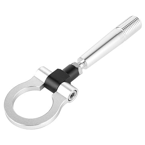 RiToEasysports Faltbarer Schlepptauhaken für GTR R35 370Z, resistenter Metallring, Passform für FX35 FX45 FX50 QX70, Vorder (SILVER) von RiToEasysports