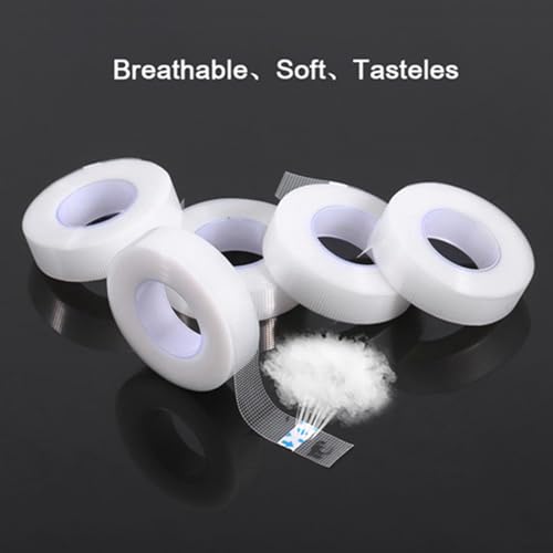 RiToEasysports Latexfreies Wimpernverlängerungsband für Empfindliche Haut 5 Rollt Transparentes PE-Klebeband RiToEasysports Latexfreies Wimpernverlängerungsband für Empfindliche Haut 5 Rollt Transparentes PE-Klebeband von RiToEasysports