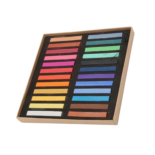 RiToEasysports Leichte Nicht Reflektierende Fluoreszierende Buntstifte für Empfindliche Handfeel -Pastellmalerei - 48 PC Farben (24 Farben) von RiToEasysports