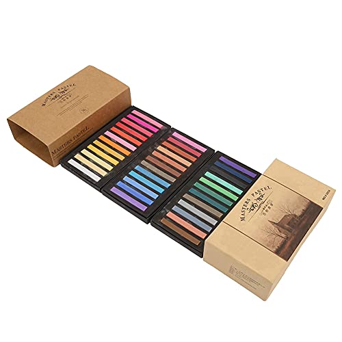 RiToEasysports Leichte Nicht Reflektierende Fluoreszierende Buntstifte für Empfindliche Handfeel -Pastellmalerei - 48 PC Farben (36 Farben) von RiToEasysports
