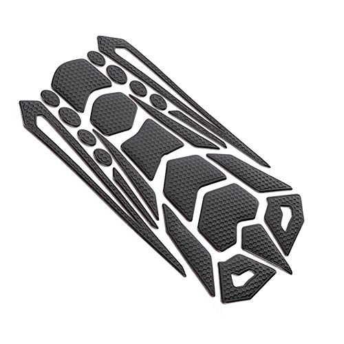 RiToEasysports Motorradtank-Beschützer-Pad-Aufkleber Schwarzer Gummi-Fischknochen-Aufkleber für Kraftstoffgasstank mit Ultra-stacheligen Klebstoff Anpasst Huanglong 600 RiToEasysports Motorradtank-Beschützer-Pad-Aufkleber Schwarzer Gummi-Fischknochen-Aufkleber für Kraftstoffgasstank mit Ultra-stacheligen Klebstoff Anpasst Huanglong 600 von RiToEasysports