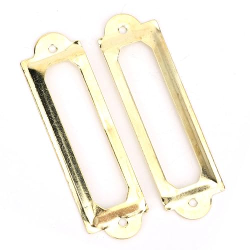 RiToEasysports Schüler Bevorzugt 20 PCs Retro -Schubladen -Etikett für Alle Holzkästen, Einfach zu Verwenden Schubladenzeichen mit Einzigartigem Charme (YELLOW) von RiToEasysports